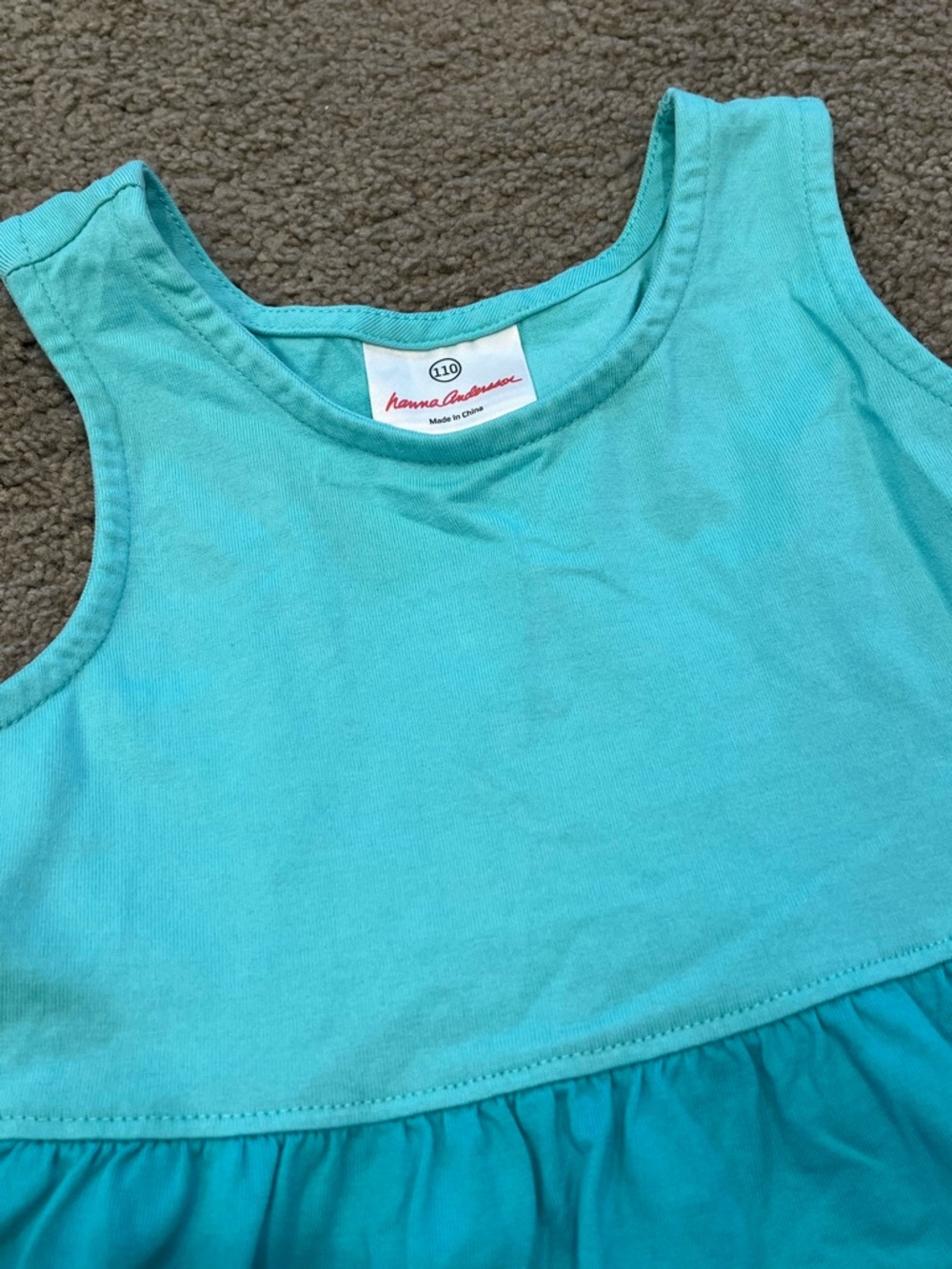 Hanna Andersson Blue Color Block Dress - Picture 2 of 4